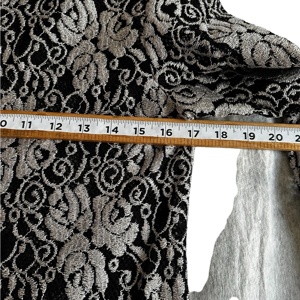 WILD USA LACE BLOUSE TOP WOMEN SEE THROUGH LONG SLEEVE SZ SMALL - Picture 7 of 9